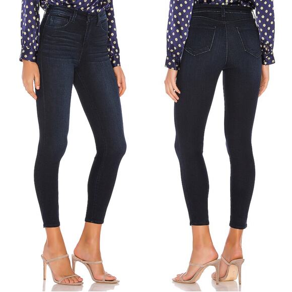 L'AGENCE Margot High Rise Skinny Jeans Womens Sz 25 NWOT Dark Wash Stretch Denim - Picture 1 of 9